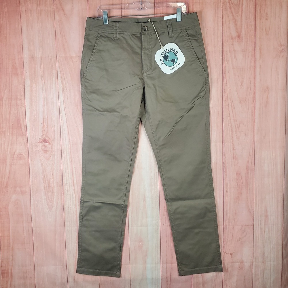 Toad & Co Mission Ridge Pants Mens 38 X 32 Brown Cotton Stretch Straight Leg
